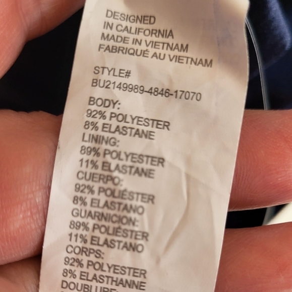 Fabletics One Strap Velour Bodysuit Size XXL - Picture 8 of 10